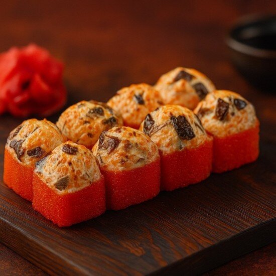 Ролл запеченный c грибами