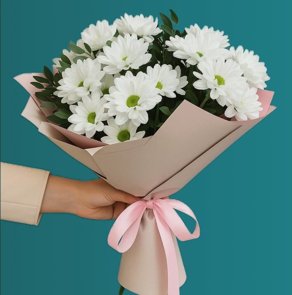 Букет из кустовой хризантемы