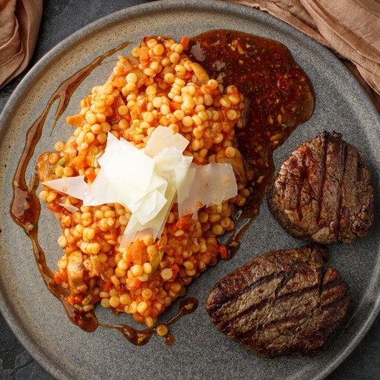 Медальоны с пастой птитим