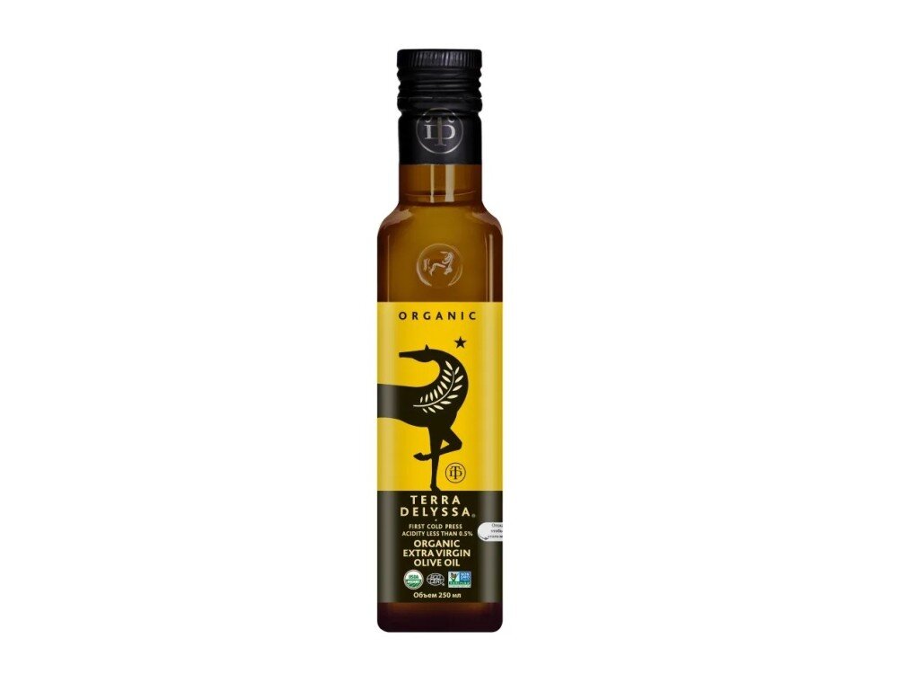 Масло оливковое TERRA DELYSSA Organic Extra Virgin, 250 мл
