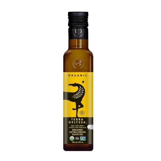 Масло оливковое TERRA DELYSSA Organic Extra Virgin, 250 мл