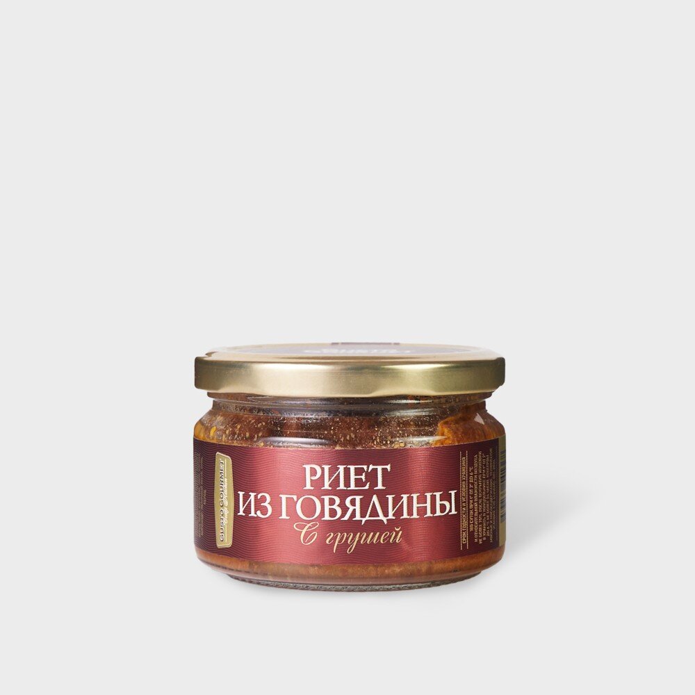 Риет из говядины с грушей