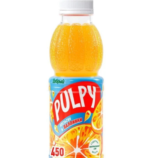 PULPY апельсин с мякотью 0,45 л.