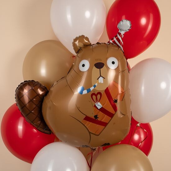 ≈ 78 см, Фигура, Бобр с подарком