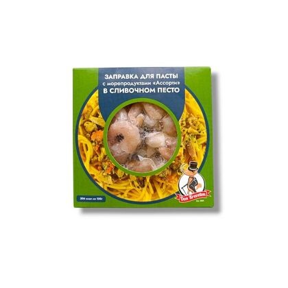 Заправка с морепродуктами в сливочном песто 200 гр