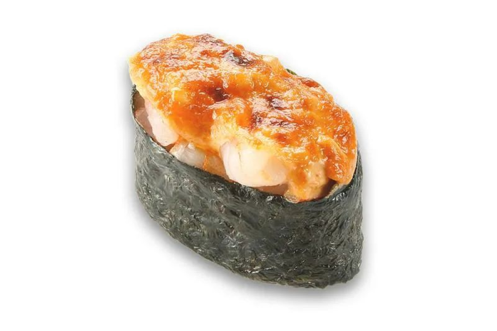 Запеченный гункан с креветкой