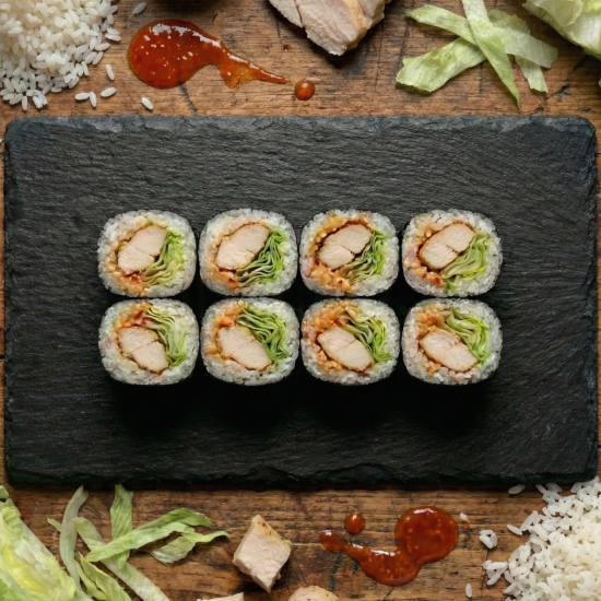 Ролл «Сочный» с копченной курицей