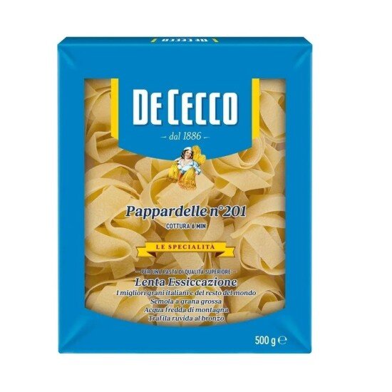 Паста De Cecco №201 Паппарделле, Италия, 500 г