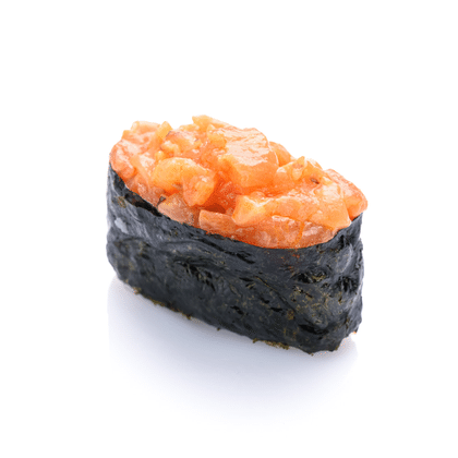 Гункан с лососем