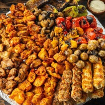 Мясной комбо-бомбо с овощами