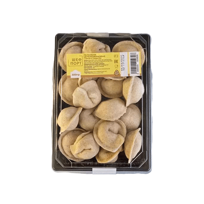 Пельмени цельнозерновые с хеком и творогом