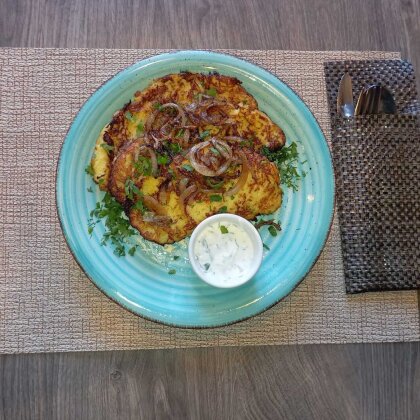 Драники с луком