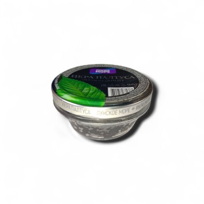 Икра палтуса черная 90г ст/б Лунское море