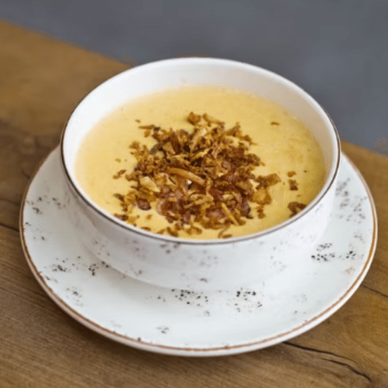 Сырный крем-суп с беконом