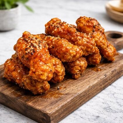 Крылышки фри в кисло-сладком соусе