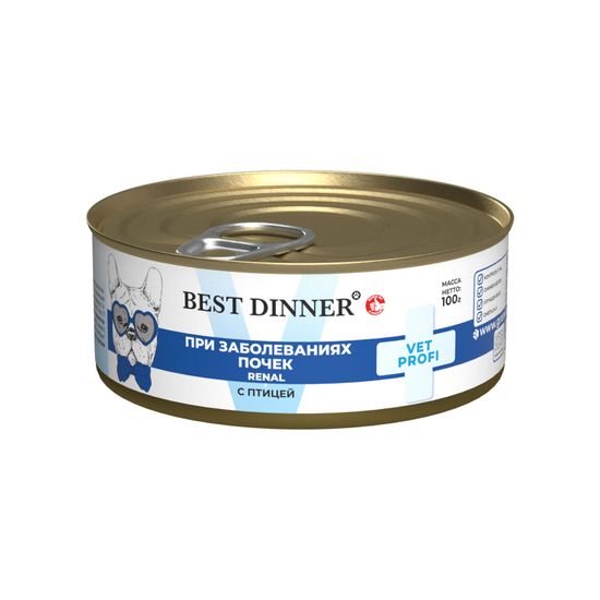 Best Dinner Vet Profi Renal консервы для собак, птица, 340 г