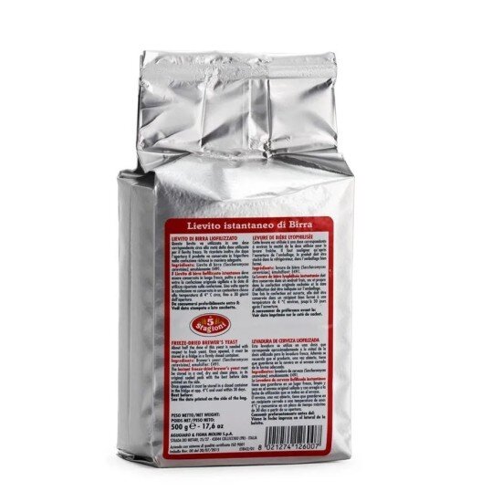 Дрожжи Le 5 Stagioni пищевые сухие быстрорастворимые, 500 г