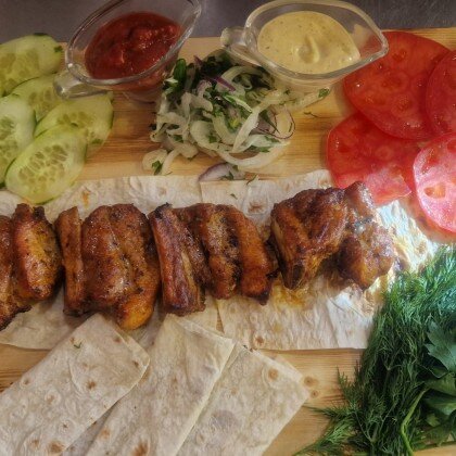 Шашлык из свиных ребрышек