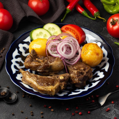 Казан кебаб с бараниной