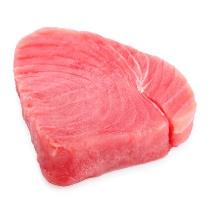 Стейки желтоперого тунца (120-150г) мороженые, обработанные, СО, без кожи, без костей (Thunnus albacares) IQF/Индекс быстрой заморозки