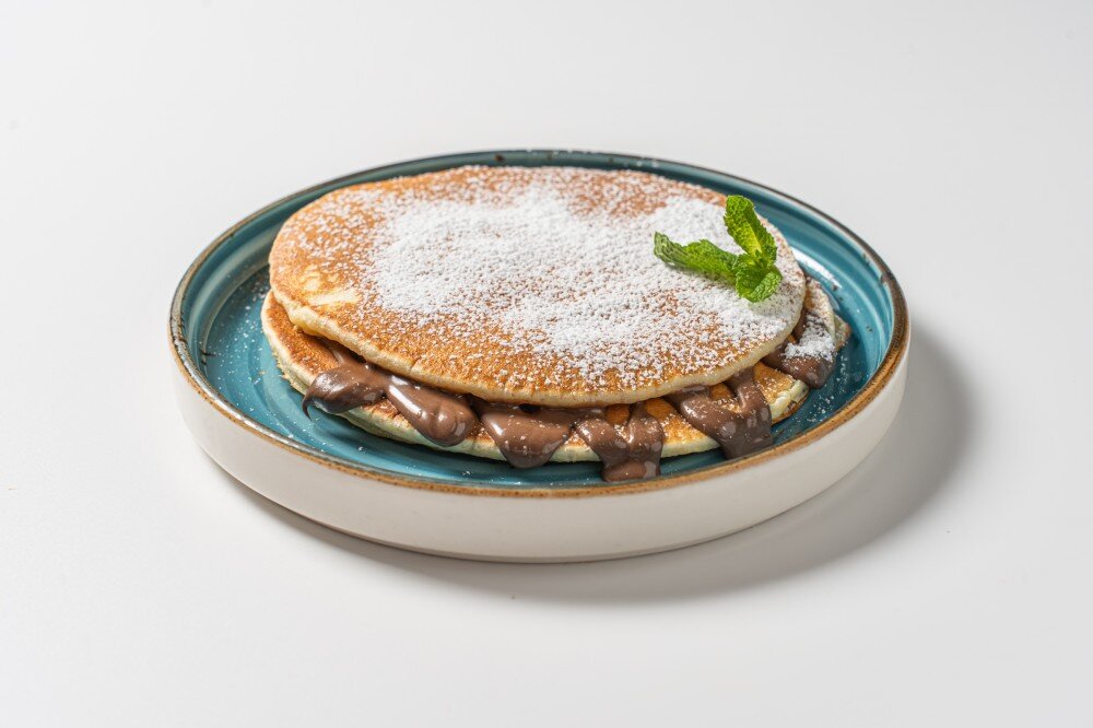 Панкейк с шоколадной пастой