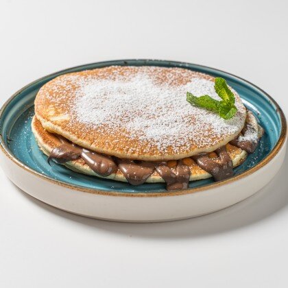 Панкейк с шоколадной пастой