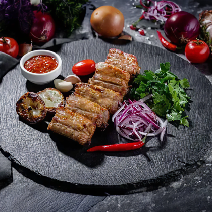 Шашлык из свиных ребер