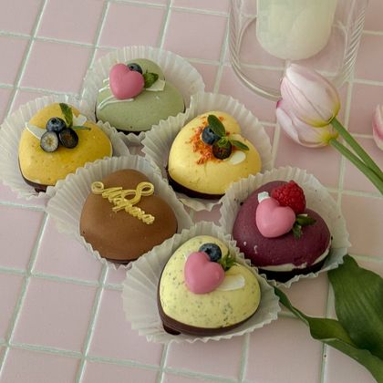 Набор из 6 сердечек