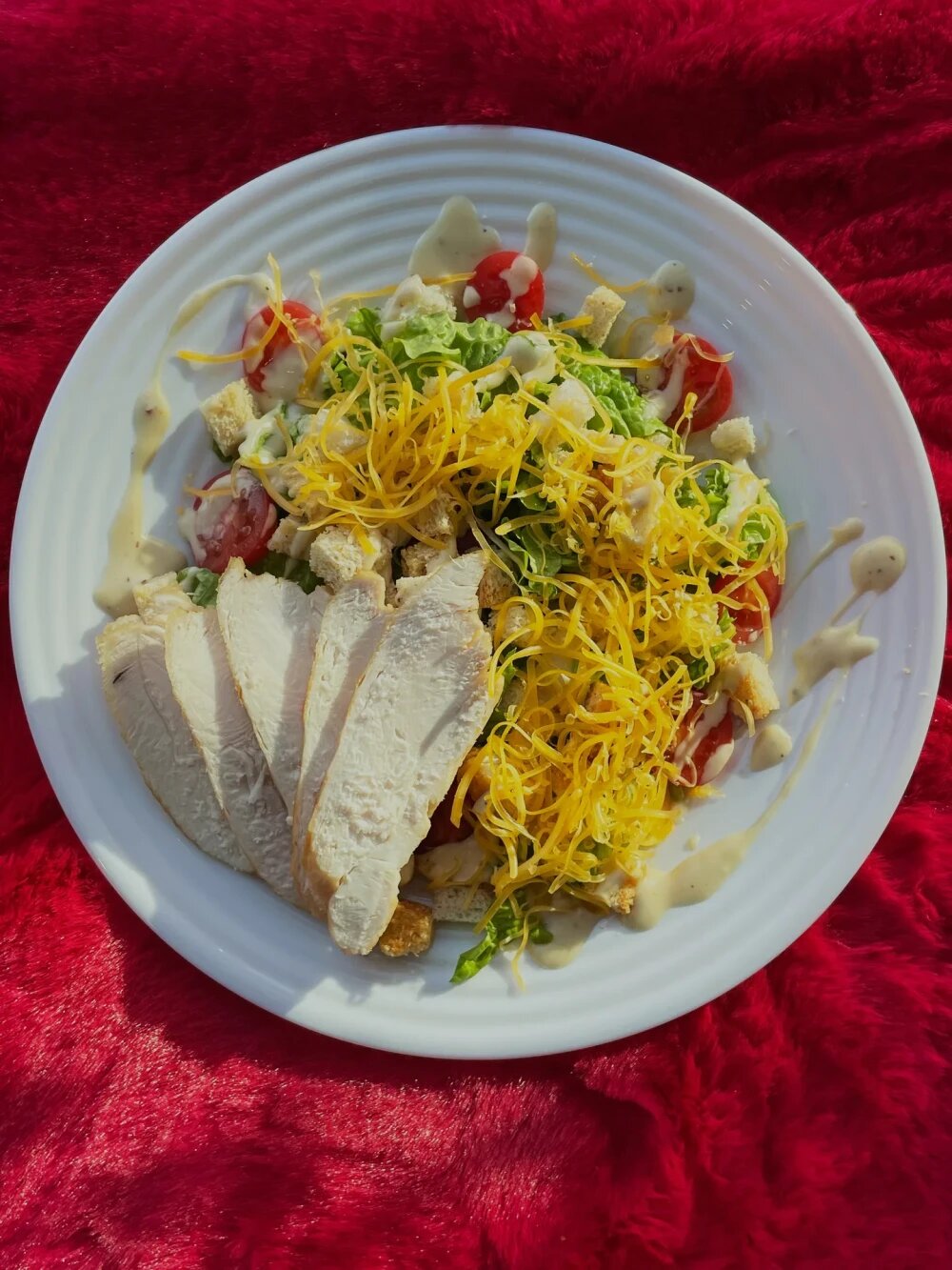 Салат цезарь с курицей