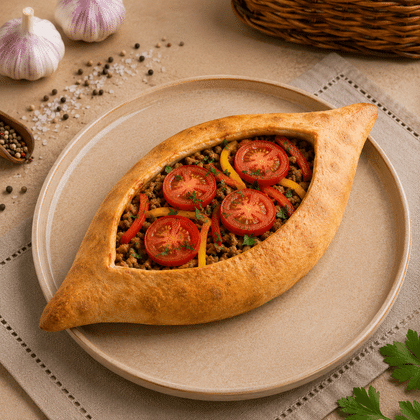 Хачапури по-аджарски с мясом
