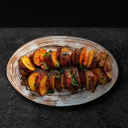 Картофель с курдюком