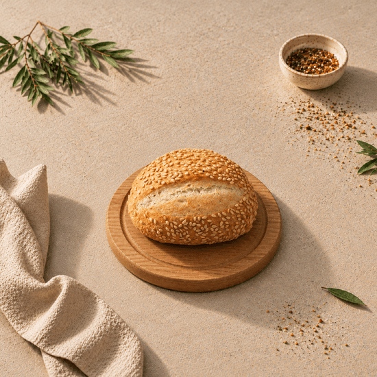 Булочка пшеничная с кунжутом