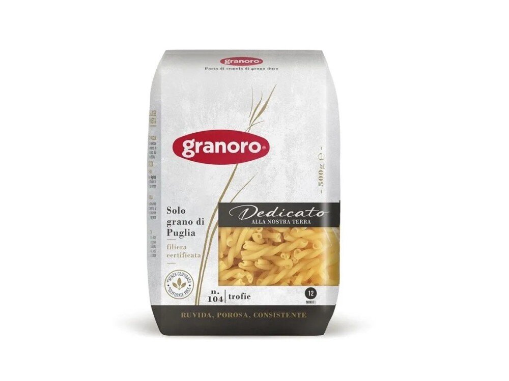 Паста GranOro Dedicato №104 Трофи, Италия, 500 г