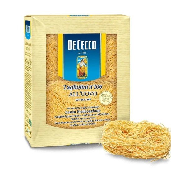 Паста De Cecco №106 Тальолини с добавлением яйца, Италия, 250 г