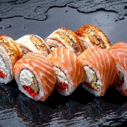 Ассорти из сливочных роллов