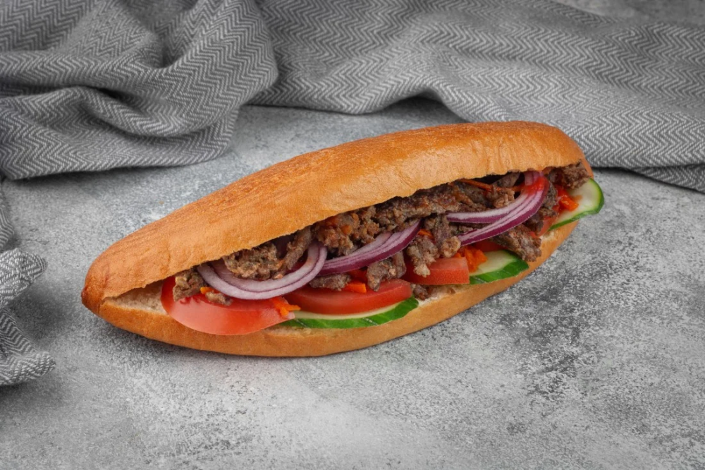 Булка с говядиной