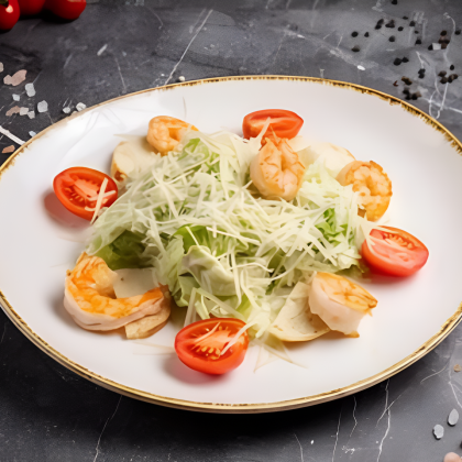 Салат Цезарь с курицей