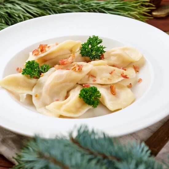 Вареники с картофелем и грибами