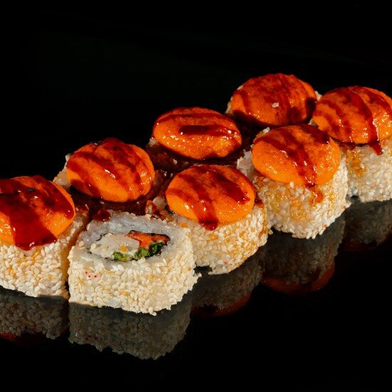 Запечённый с лососем