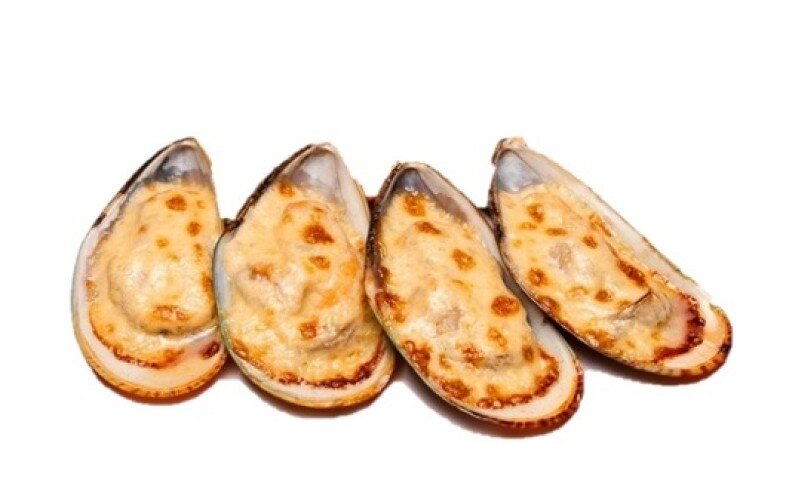 ЗАПЕЧЁННЫЕ МИДИИ В ЧЕСНОЧНОМ СОУСЕ