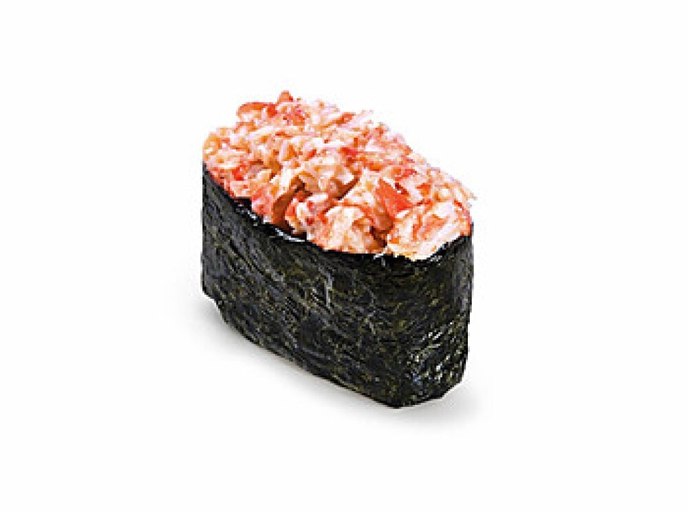 Запеченные суши с крабом
