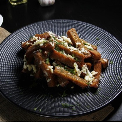 Гренки с сыром и чесноком