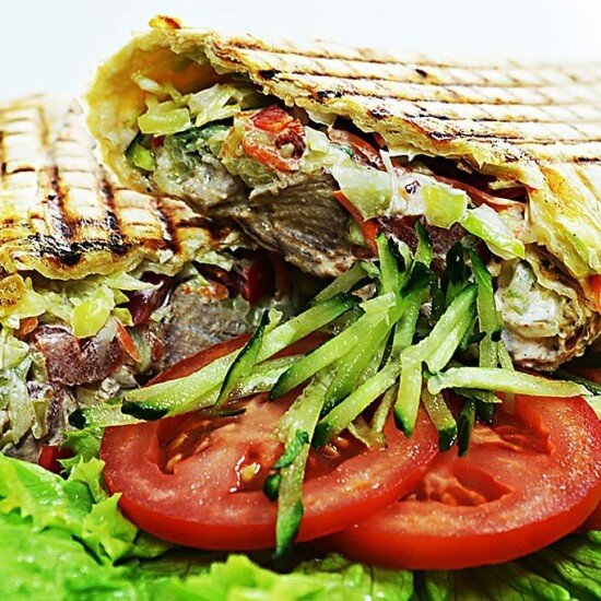 Шаурма свиная с сыром