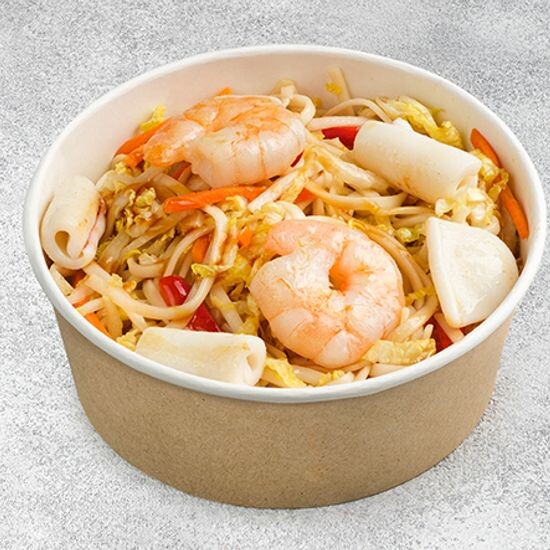 Лапша с морепродуктами