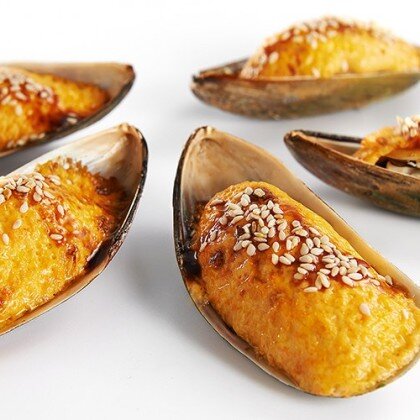 Мидии в раковинах