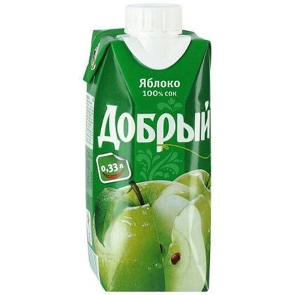Сок "Добрый" (яблоко) 0,33 л.
