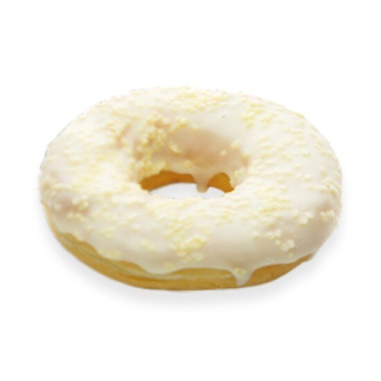 Донат Ванильная глазурь