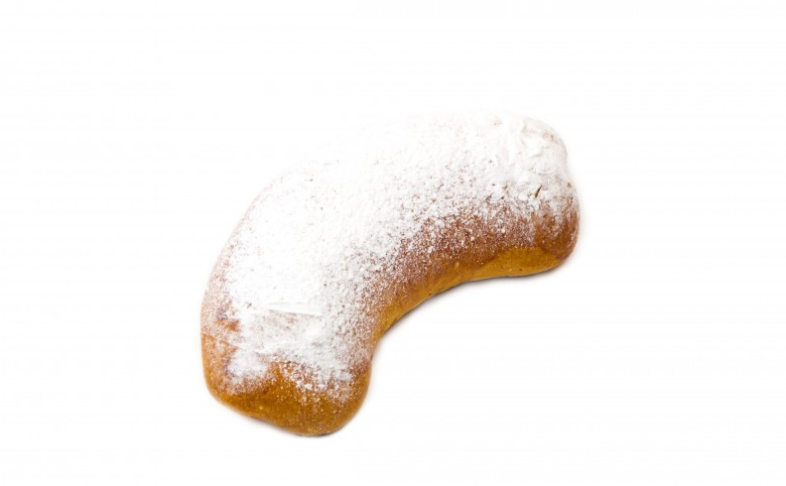 Булка с творогом и изюмом