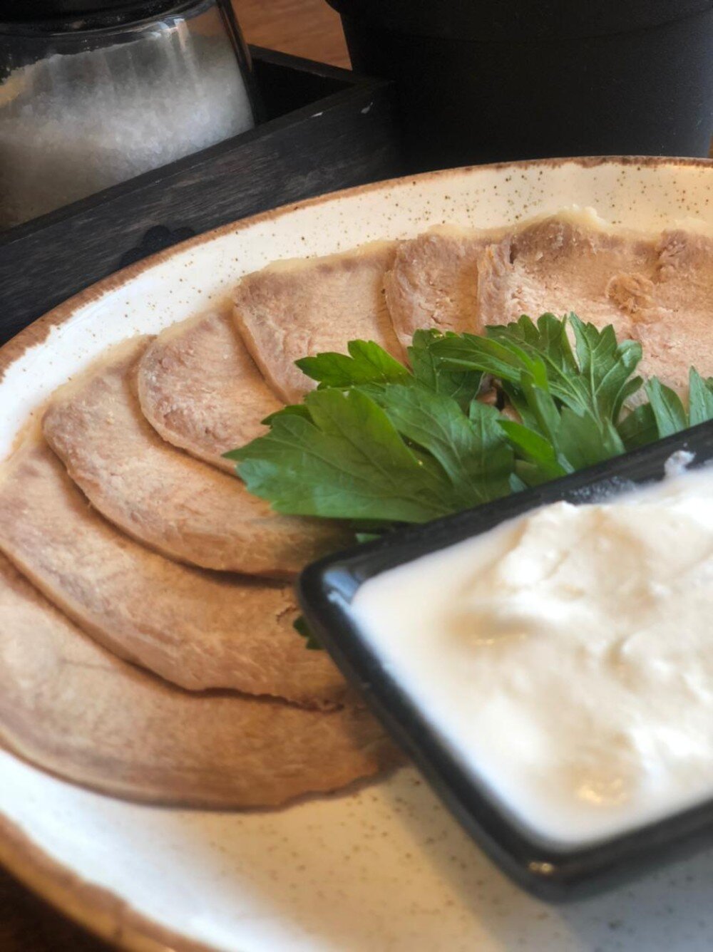 Язык говяжий с хреном