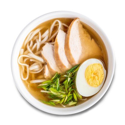 Рамен с цыпленком и овощами